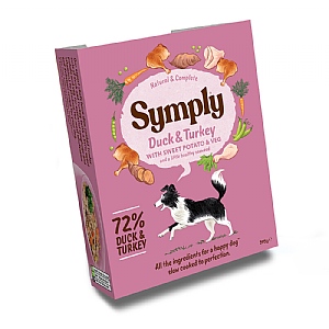 Symply Grain Free Duck & Turkey Wet Dog Food - Adult (396g)