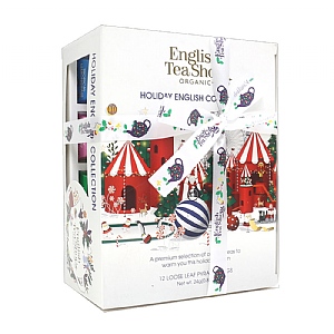 English Tea Shop Holiday White Prism - 12 Pyramid Tea Bags