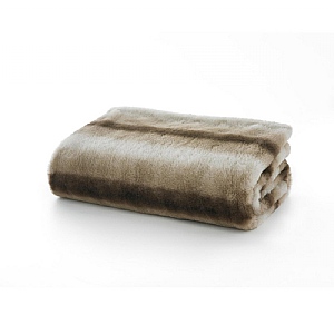 Sherbrooke Supersoft Faux Fur Throw Silver 130cm x 150cm