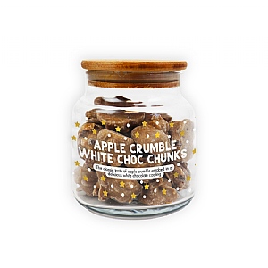 The Treat Kitchen Apple Crumble Choc Chunks Glass Jar