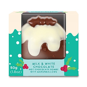 Cocoba Xmas Pudding Hot Choc Bombe 50g