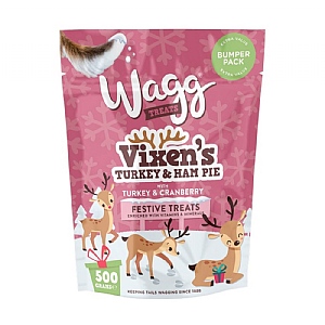 Vixen's Wagg Treats Turky Ham Pie 500g