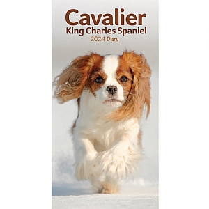 Cavalier King Charles Spaniels Slim 2024 Diary