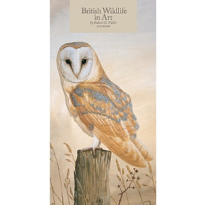 Brit Wildlife Art by Robert E. Fuller Slim 2024 Diary