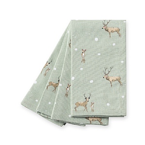 Sophie Allport Christmas Stag Napkins (Set of 4)
