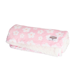 Pawsome Paws Boutique Pink Flowers Dog Blanket