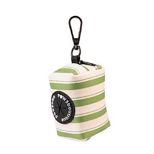 Pawsome Paws Boutique Green Striped Poo Bag Holder