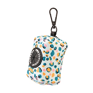 Pawsome Paws Boutique Blue Leopard Print Poo Bag Holder