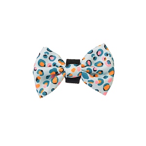 Pawsome Paws Boutique Blue Leopard Print Bow Tie