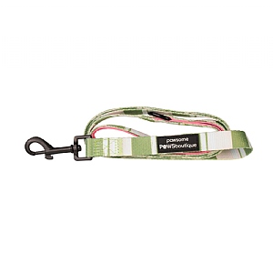 Pawsome Paws Boutique Green Striped Lead