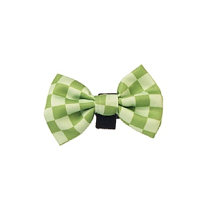 Pawsome Paws Boutique Green Checkered Bow Tie
