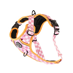 Pawsome Paws Boutique Checkered Flower ToughTrails Harness - Large