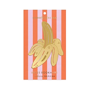 Designworks Ink Brass Bookmark - Cabana Banana
