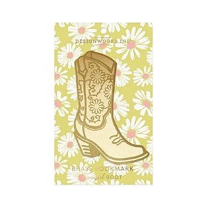 Designworks Ink Brass Bookmark - Cowgirl Boot