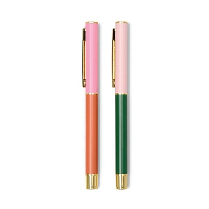 Designworks Ink Block Pens - Red, Orange, Emerald (Set of 2)