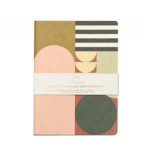 Designworks Ink Flex Notebooks - Modern Geometric (Set of 3)
