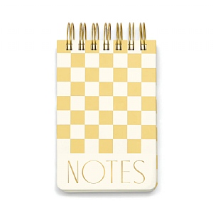 Designworks Ink Twin Wire Notepad - Checks