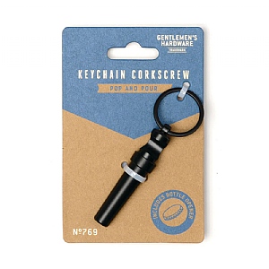 Gentlemens Hardware Mini Keychain Corkscrew