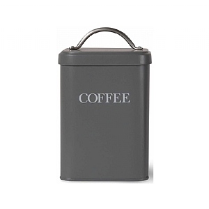 Garden Trading Coffee Canister - Charcoal Steel