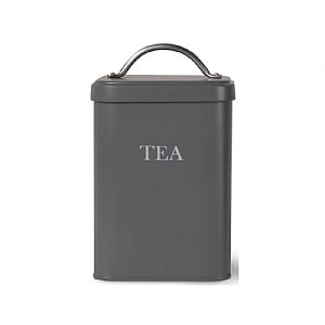 Garden Trading Tea Canister - Charcoal Steel
