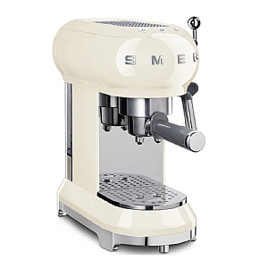 Smeg Espresso Coffee Machine Cream (ECF01CRUK)