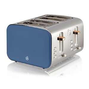 Swan 4 Slice Nordic Toaster Blue (ST14620BLUN)