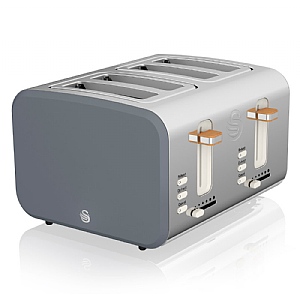 Swan 4 Slice Nordic Toaster Grey (ST14620GRYN)