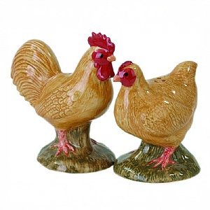 Quail Buff Orpington Salt and Pepper Set