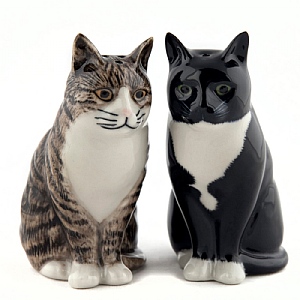 Quail Cats Millie & Julius Salt and Pepper Set