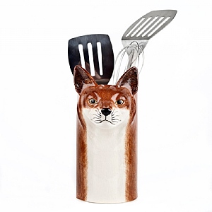 Quail Fox Utensil Pot