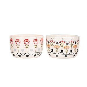 Cath Kidston Painted Table Set of 2 Ceramic Ramekins