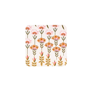 Cath Kidston Painted Table Set of 4 Cork Backed Square Coasters