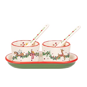 Cath Kidston Christmas Condiment Dish Set