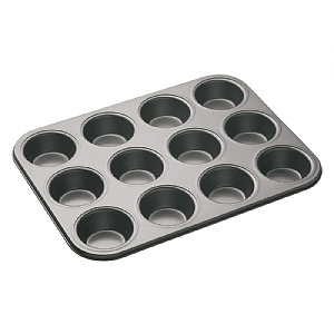 MasterClass Non-Stick 12 Hole Deep Baking Pan