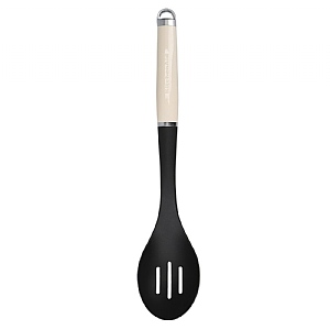 KitchenAid Nylon Slotted Spoon – Almond Cream