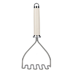 KitchenAid Stainless Steel Potato Masher – Almond Cream