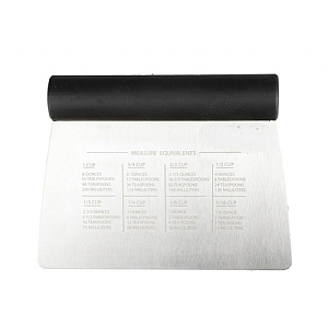 KitchenAid Stainless Steel All-Purpose Scraper / Dough Cutter - Black