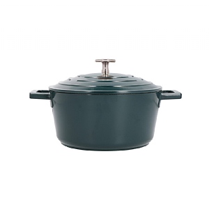 MasterClass Cast Aluminium 20cm Casserole Dish (2.5L) - Hunter Green