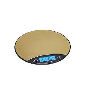 Taylor Pro Digital Dual 5kg Kitchen Scales - Black & Brass
