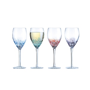 Anton Studio Designs Speckle Wine Glasses - Set of 4