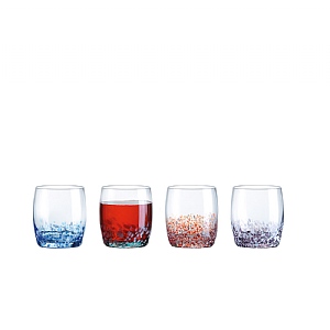 Anton Studio Designs Speckle Double Old Fashioned Tumblers - Set of 4