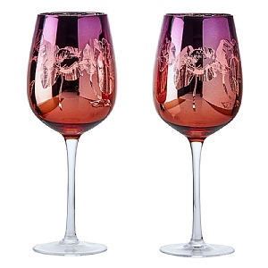 Artland Bloom Wine Glasses - Set of 2