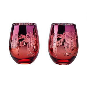 Artland Bloom Double Old Fashioned Tumblers - Set of 2