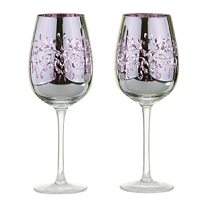 Artland Filigree Wine Glasses Lilac - Set of 2