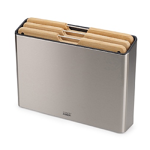 Joseph Joseph Folio™ Steel Bamboo 3-piece Chopping Board Set