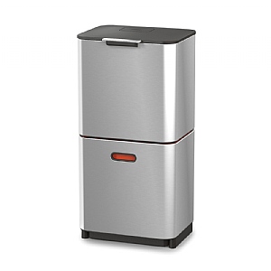 Joseph Joseph Totem Stainless-steel Waste & Recycling Bin Max (60L)
