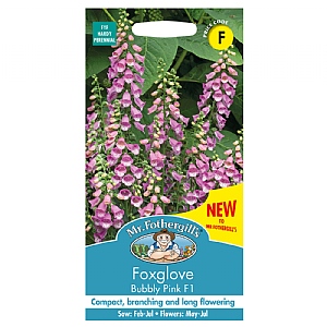 Mr Fothergills Foxglove Bubbly Pink F1 Seeds