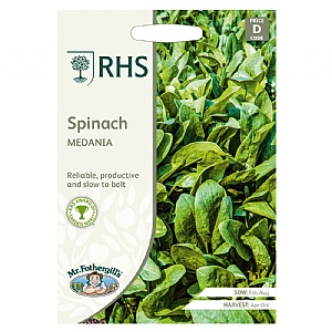Mr Fothergills RHS Spinach Medania Seeds