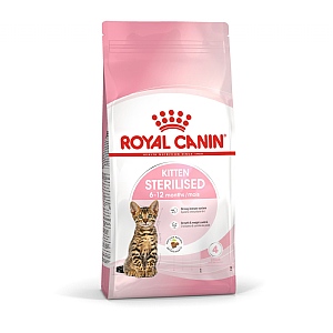 Royal Canin Feline Health Nutrition Sterilised Dry Food - Kitten (2kg)