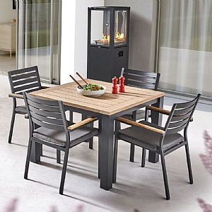 Kettler Elba Signature 4 Seat Square Dining Set